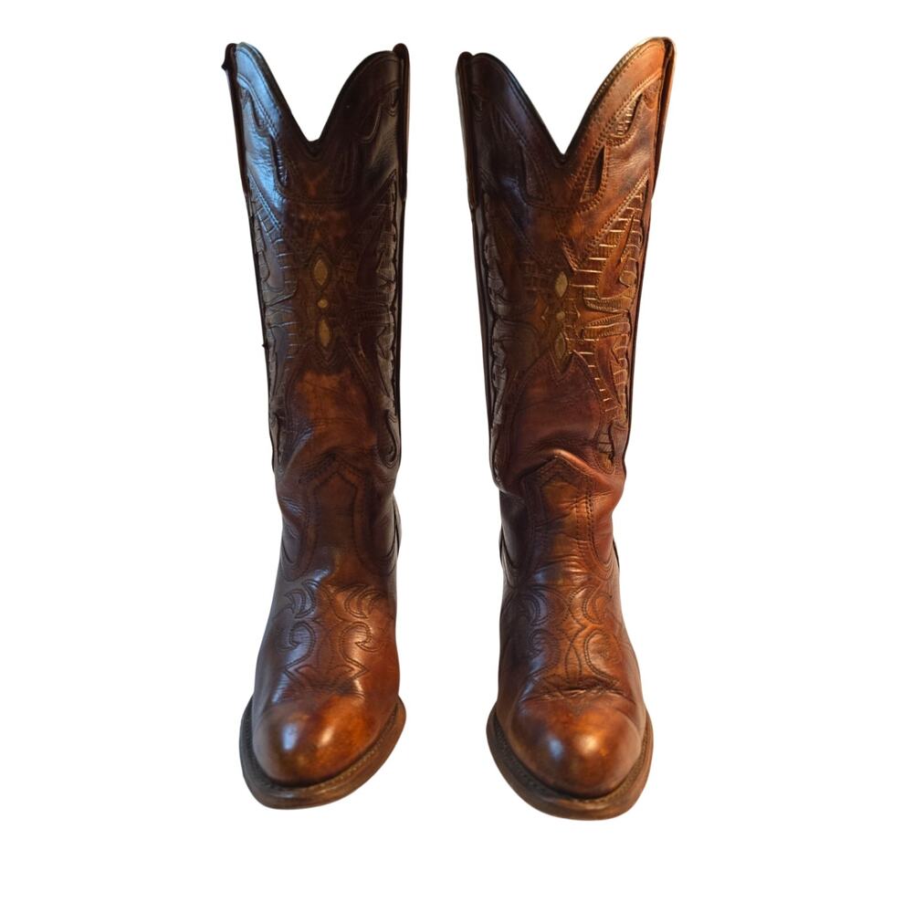 Vintage Miss Capezio Butterfly Western Cowgirl Boots - Size 7.5 M